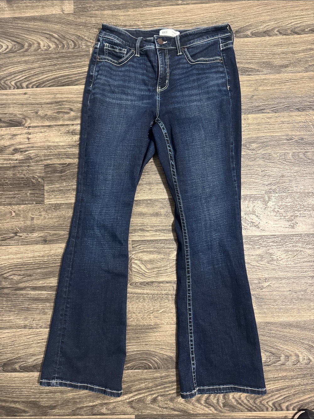 BKE Dark Indigo Flare Jeans - Women's Wide Leg